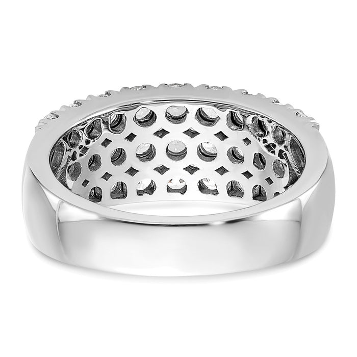 Buy Stylish 14K White Gold Pave Set Diamond Ring - 1.5 Carats Luxury Value!-5