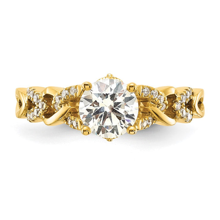 Buy Exclusive 14K Gold Diamond Semi-Mount Engagement Ring - Stylish Design-4