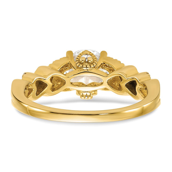 Buy Exclusive 14K Gold Diamond Semi-Mount Engagement Ring - Stylish Design-5