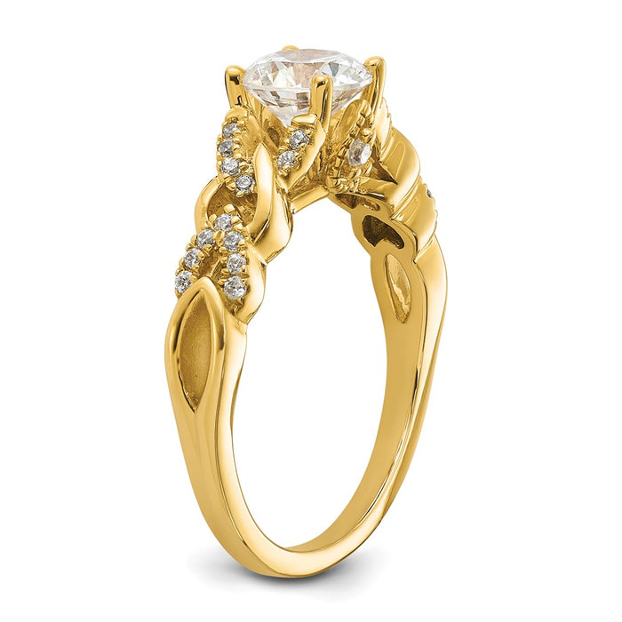 Buy Exclusive 14K Gold Diamond Semi-Mount Engagement Ring - Stylish Design-6