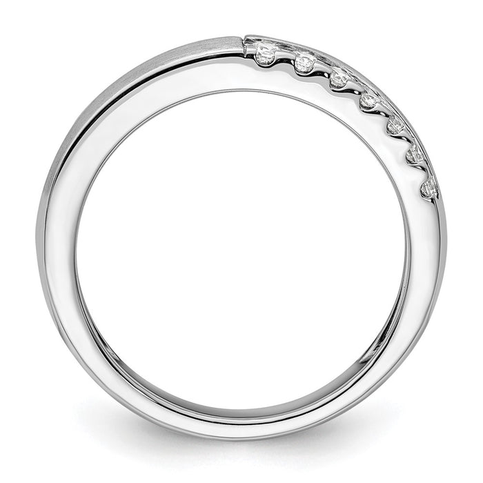 High-Quality 14K White Gold Band with 3/8 Carat Lab-Grown Diamond - Stylish Value-2
