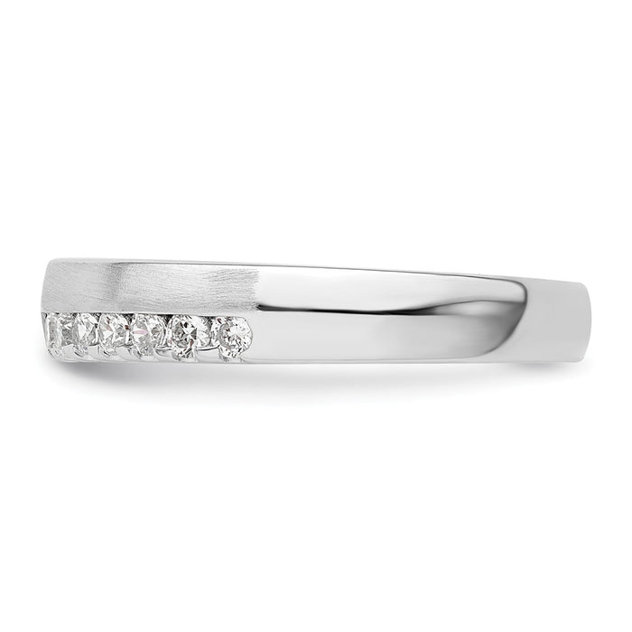 High-Quality 14K White Gold Band with 3/8 Carat Lab-Grown Diamond - Stylish Value-3