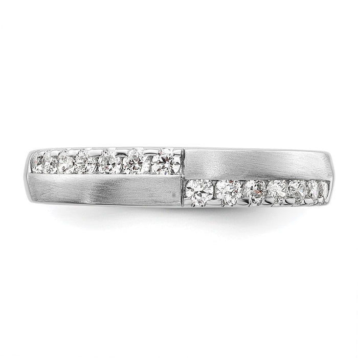 High-Quality 14K White Gold Band with 3/8 Carat Lab-Grown Diamond - Stylish Value-4