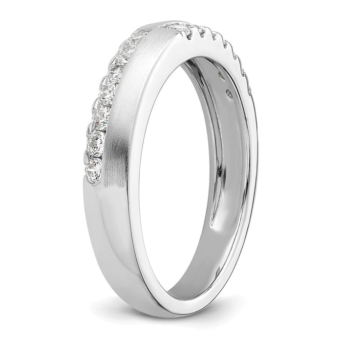 High-Quality 14K White Gold Band with 3/8 Carat Lab-Grown Diamond - Stylish Value-6