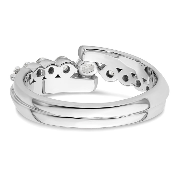 Shop Stylish 14K White Gold 1/2 Carat Lab-Grown Diamond Band - VS/SI+ Quality-5