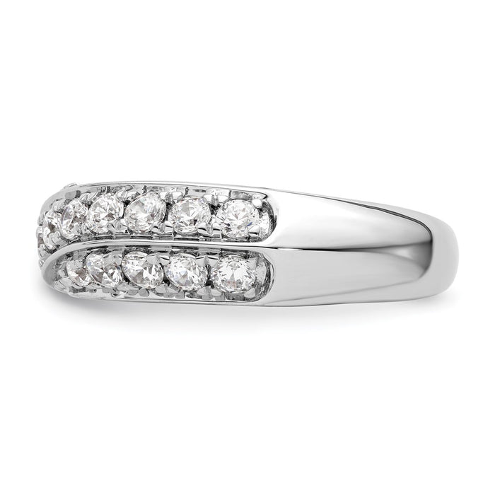 High-Quality 14K White Gold Band with 1 Carat Lab-Grown Diamond - Stylish Value-3