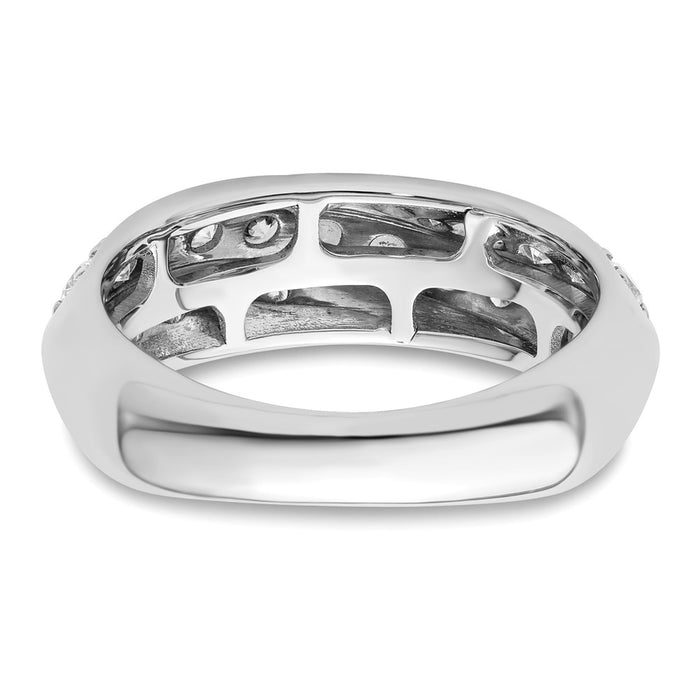 High-Quality 14K White Gold Band with 1 Carat Lab-Grown Diamond - Stylish Value-5