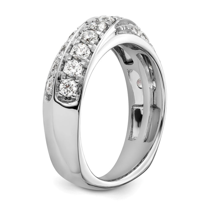 High-Quality 14K White Gold Band with 1 Carat Lab-Grown Diamond - Stylish Value-6