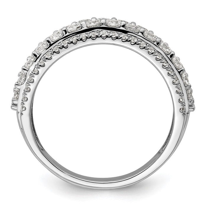 Shop Stylish 14K White Gold Fashion Band with 1.5 Carat Lab-Grown Diamond-2