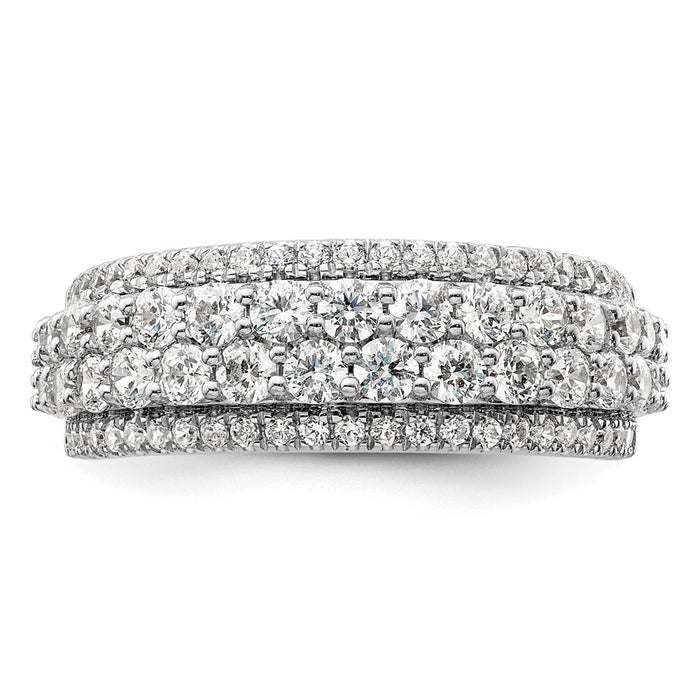 Shop Stylish 14K White Gold Fashion Band with 1.5 Carat Lab-Grown Diamond-4