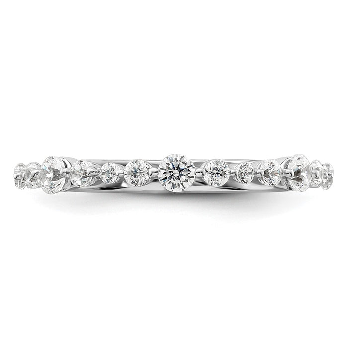 Buy Exclusive 14K White Gold Fashion Band with 1/4 Carat Lab-Grown Diamond - Stylish Value!-4