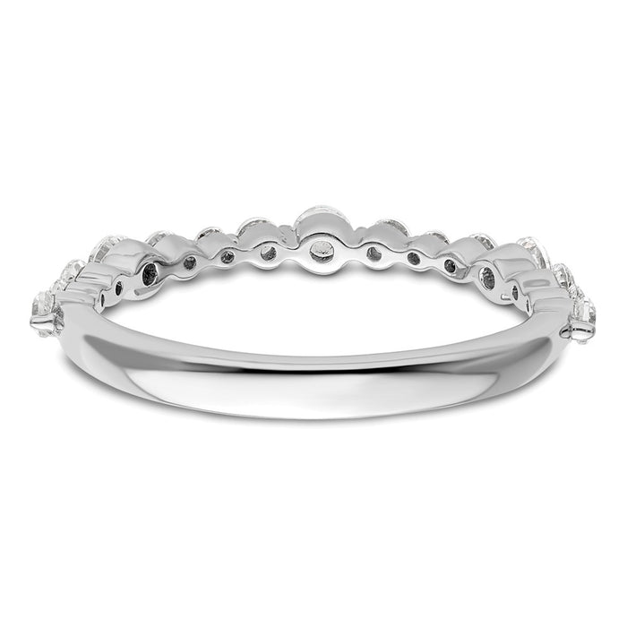 Buy Exclusive 14K White Gold Fashion Band with 1/4 Carat Lab-Grown Diamond - Stylish Value!-5