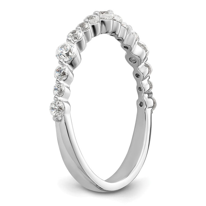 Buy Exclusive 14K White Gold Fashion Band with 1/4 Carat Lab-Grown Diamond - Stylish Value!-6