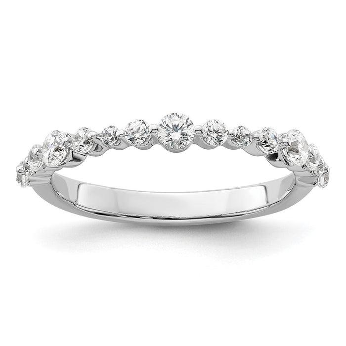 Buy Exclusive 14K White Gold Fashion Band with 1/4 Carat Lab-Grown Diamond - Stylish Value!-1