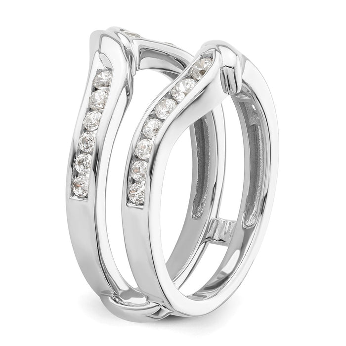 Exclusive 14K White Gold Diamond Enhancer Ring - Stylish Luxury Design!-6