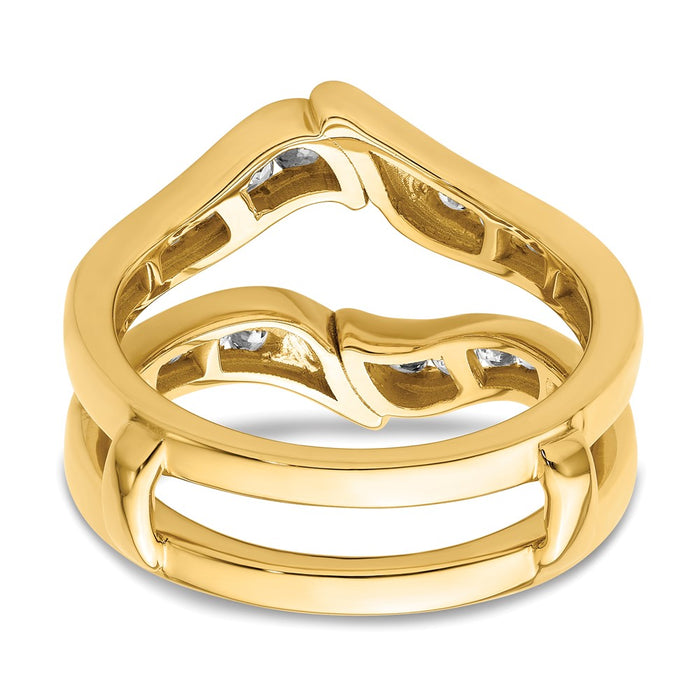 Buy Stylish 14K Gold Diamond Accent Guard Ring | Affordable Luxury Design-5