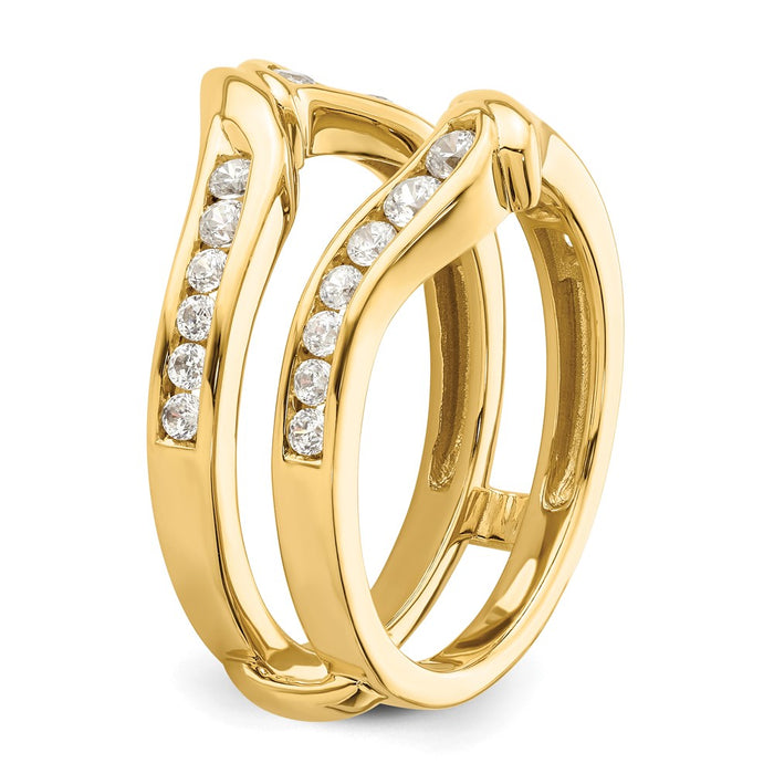 Buy Stylish 14K Gold Diamond Accent Guard Ring | Affordable Luxury Design-6