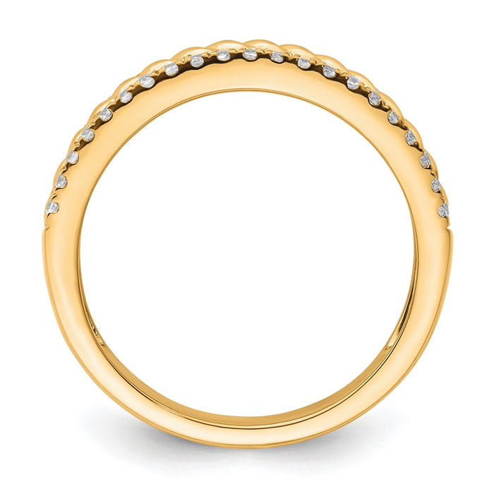 Shop Stylish 14K Gold Polished Diamond Fashion Ring - Luxury & Quality!-2