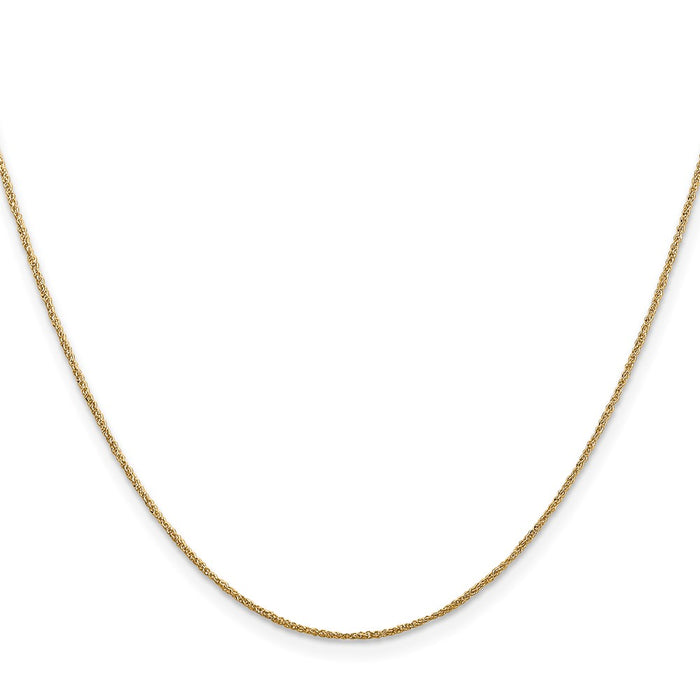 High-Quality 14K Gold .70mm Ropa Chain Necklace - Stylish & Affordable Luxury-2
