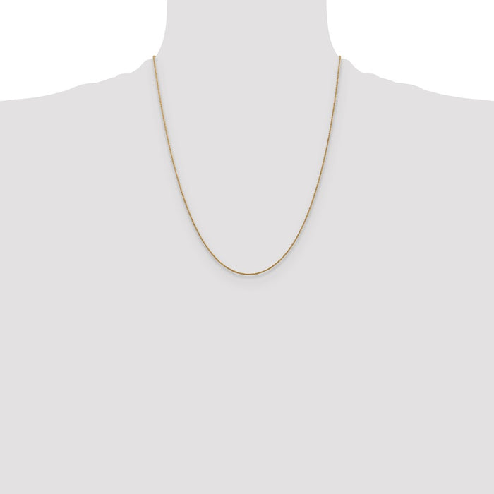 Designer 14K Gold .70mm Ropa Chain - Stylish and Affordable Luxury Jewelry-4