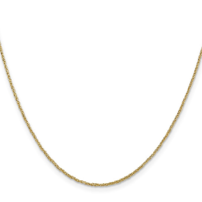 Buy Stylish 14K Gold 24-Inch Ropa Chain - 1.1mm, Luxury Spring Ring Clasp-2