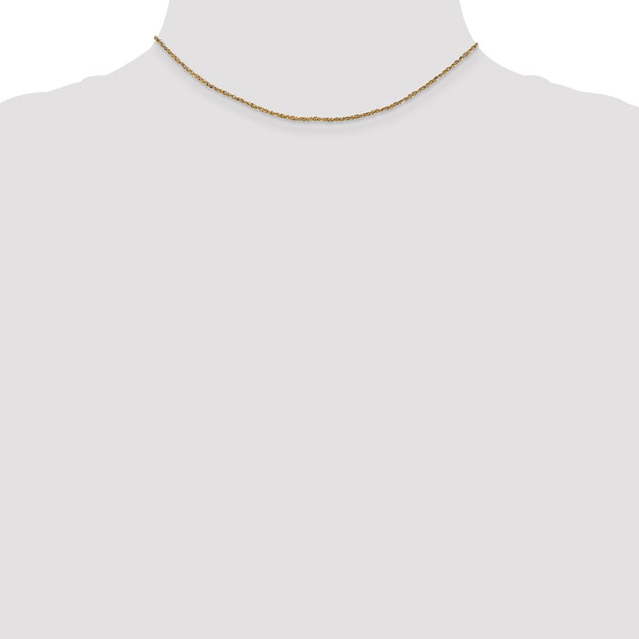 High-Quality 14K Gold 14-Inch Ropa Chain 1.7mm - Stylish & Affordable!-3