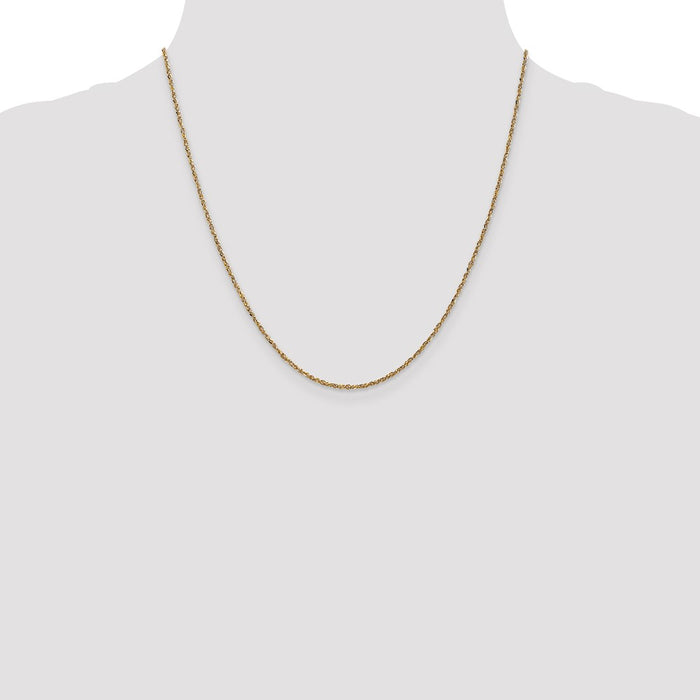 Shop Stylish 14K Gold 20-Inch 1.7mm Ropa Chain with Lobster Clasp - Affordable Luxury-4