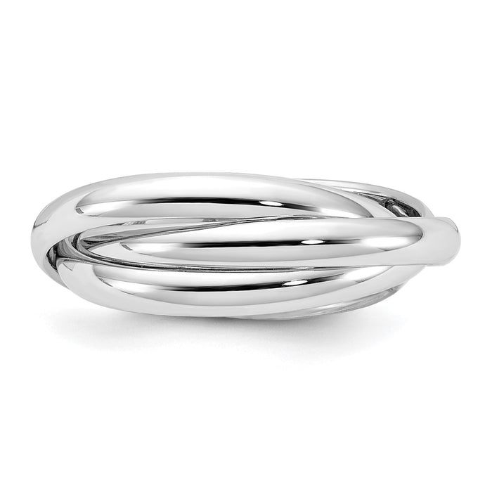 Shop Exclusive 14K White Gold Polished Rolling Ring - Size 4.5, Stylish Value-3