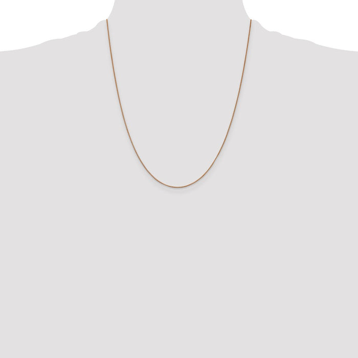 Order Stylish 14K Rose Gold Box Link Chain 22-Inch, 0.7mm - Luxury Look-4
