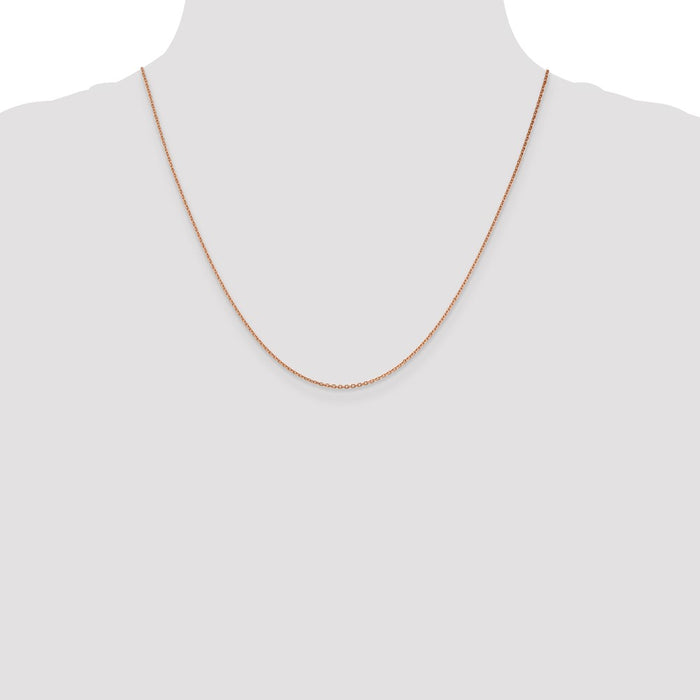 Shop Exclusive 14K Rose Gold 20-Inch Diamond-Cut Chain - Stylish 1.4mm Thickness-4