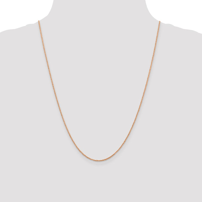 High-Quality 14K Rose Gold 24-Inch 1.10mm Ropa Chain - Stylish & Affordable!-4