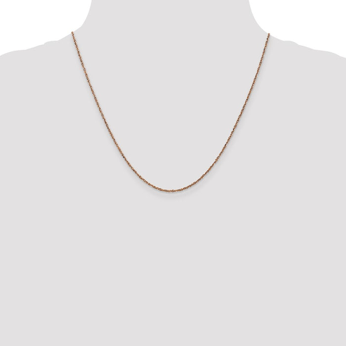 Buy Exclusive 14K Rose Gold Ropa Chain - 20-Inch, 1.7mm, Stylish Design-4