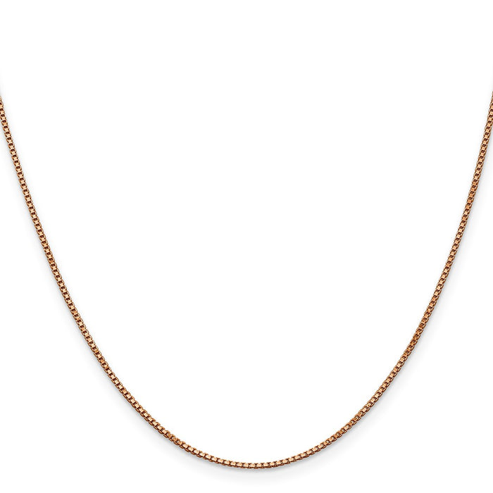 Order a Stylish 14K Rose Gold 16-Inch Box Link Chain - Affordable Luxury-2