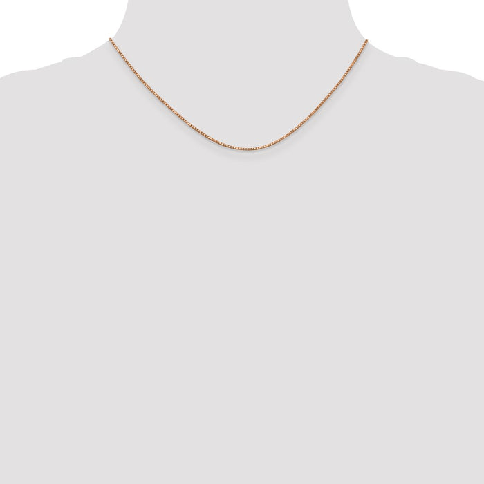 Order a Stylish 14K Rose Gold 16-Inch Box Link Chain - Affordable Luxury-4