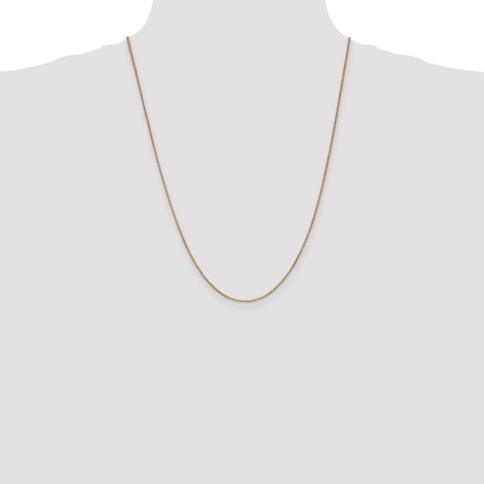 Shop Exclusive 14K Rose Gold 24-Inch Box Link Chain - Stylish & Affordable!-4
