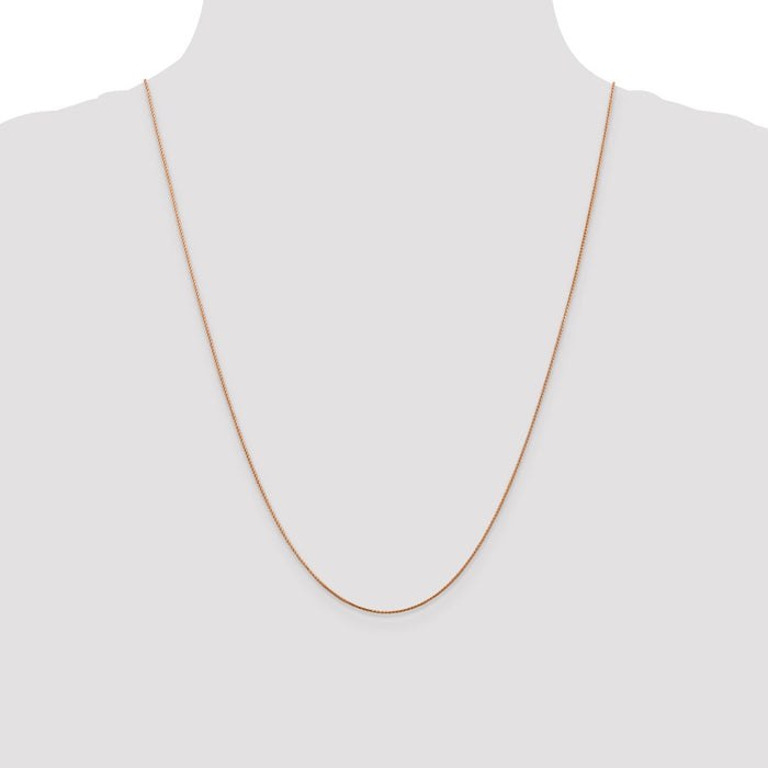 Buy Exclusive 24-Inch 14K Rose Gold Diamond-Cut Spiga Chain - Stylish Value-4