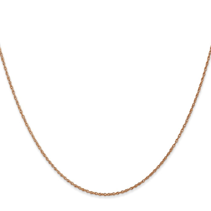 Exclusive 14K Rose Gold 16-Inch 0.8mm Baby Rope Chain - Stylish & Affordable!-2