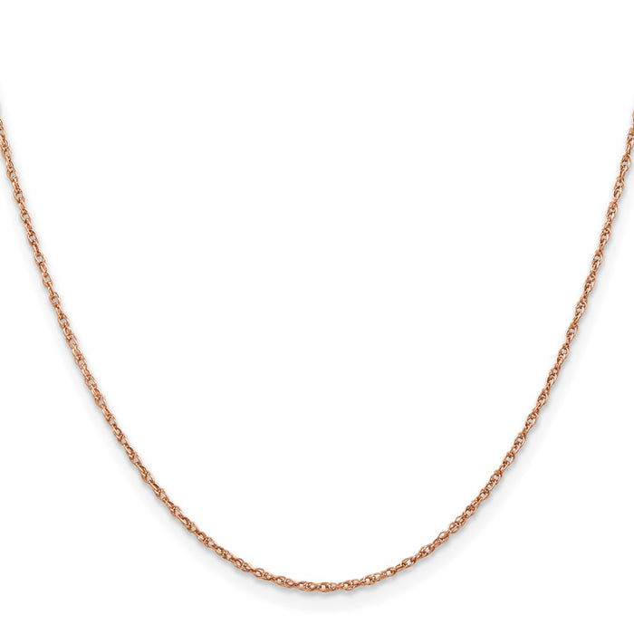 Shop 14K Rose Gold 20-Inch Baby Rope Chain - Stylish 1.15mm Design-2