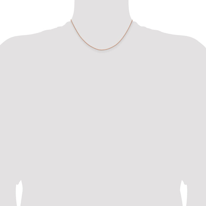 Shop Exclusive 14K Rose Gold Spiga Chain, 16-Inch, 1.25mm Width, Stylish Design-4