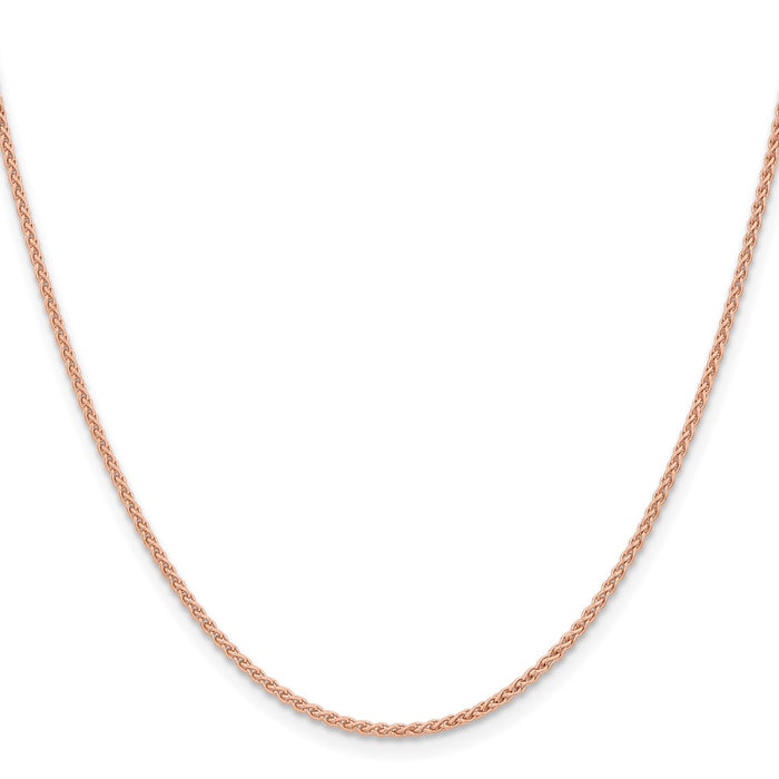 Buy Exclusive 24-Inch 14K Rose Gold Spiga Chain - Stylish 1.7mm Width!-2