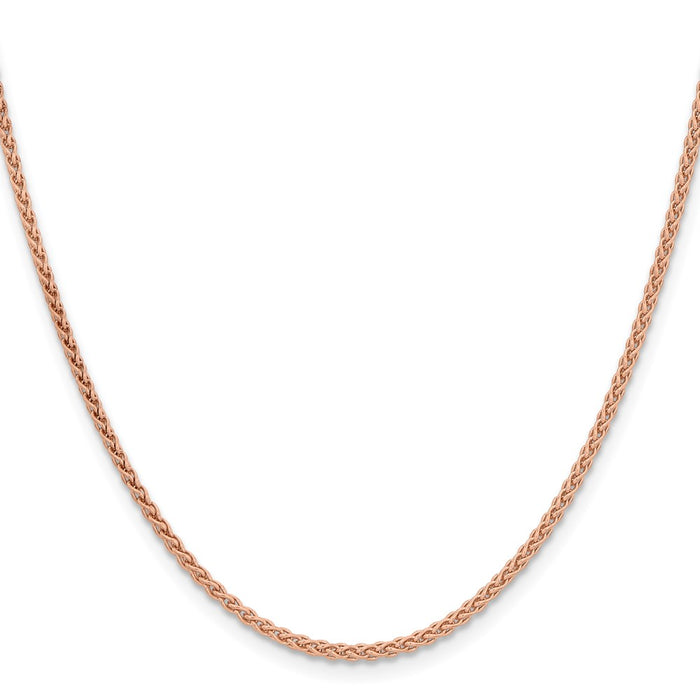 Buy Exclusive 14K Rose Gold 30-Inch Polished Spiga Chain - 2.1mm Luxury-2