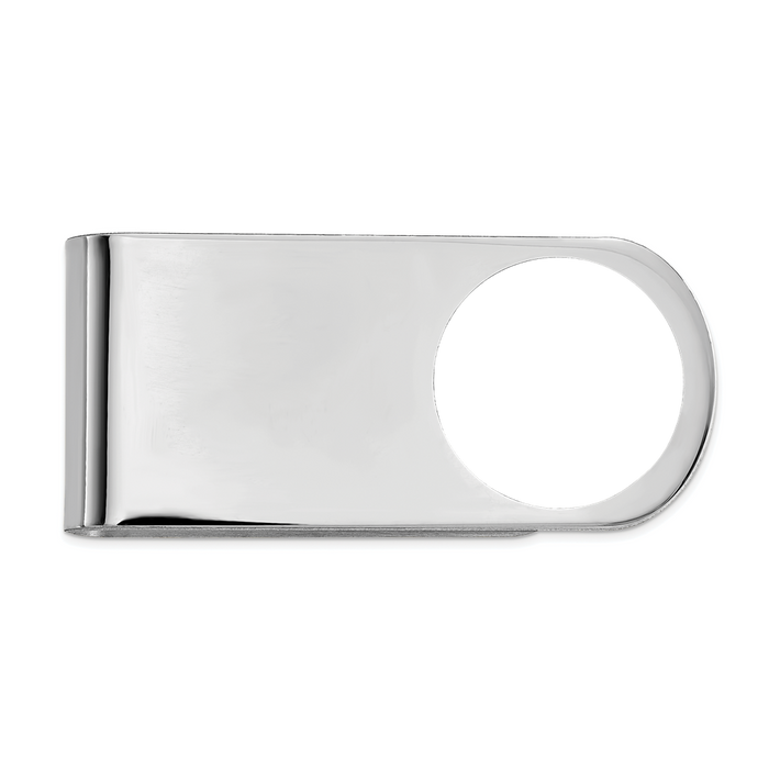 High-Quality Rhodium-Plated Sterling Silver Money Clip | Stylish & Affordable-2