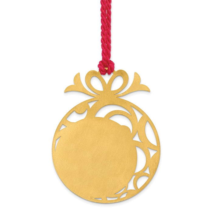 Buy Stylish Large Circle Picture Ornament in Sterling Silver & Gold-Plated Finish-3
