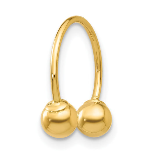 Shop Stylish 14K Gold Madi K Half Hoop Screwback Earrings - .85mm, Lightweight