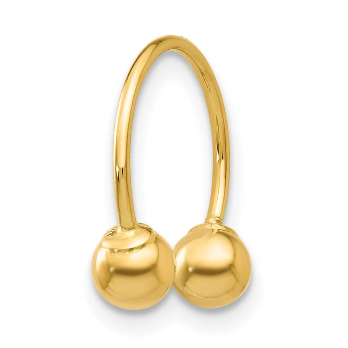 Shop Stylish 14K Gold Madi K Half Hoop Screwback Earrings - .85mm, Lightweight-2