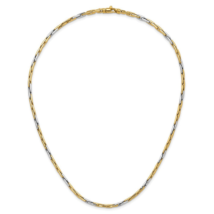 Buy Exclusive 14K Two-Tone Polished Necklace | Stylish Link Design-4