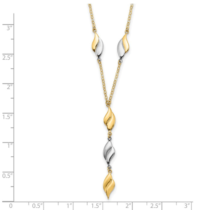 Shop Exclusive 14K Two-Tone Y-Drop Necklace - Stylish Design, Affordable Luxury-3