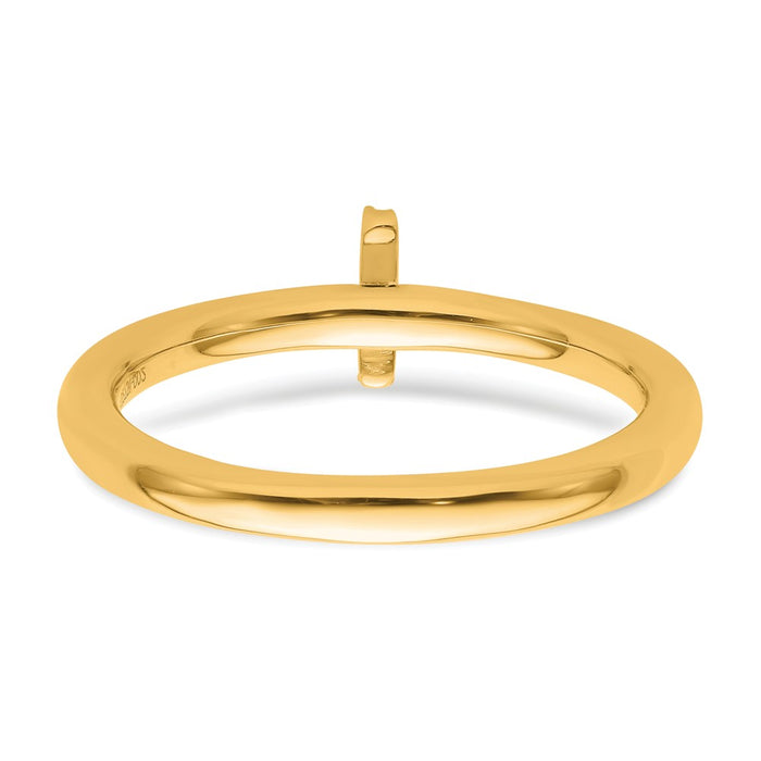 Shop 14K Gold Stackable Diamond Initial "I" Ring - Stylish Luxury Design-4