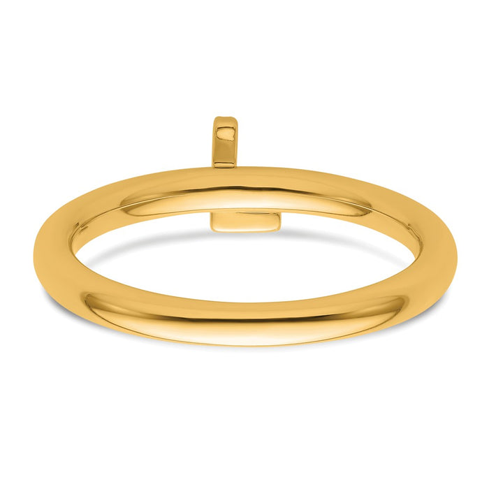 Buy Stylish 14K Gold Stackable Diamond Initial 'L' Ring - Elegant Design-4