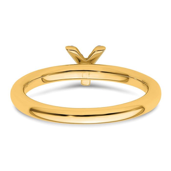 High-Quality 14K Gold Stackable Diamond Initial Y Ring - Stylish Luxury Value-4
